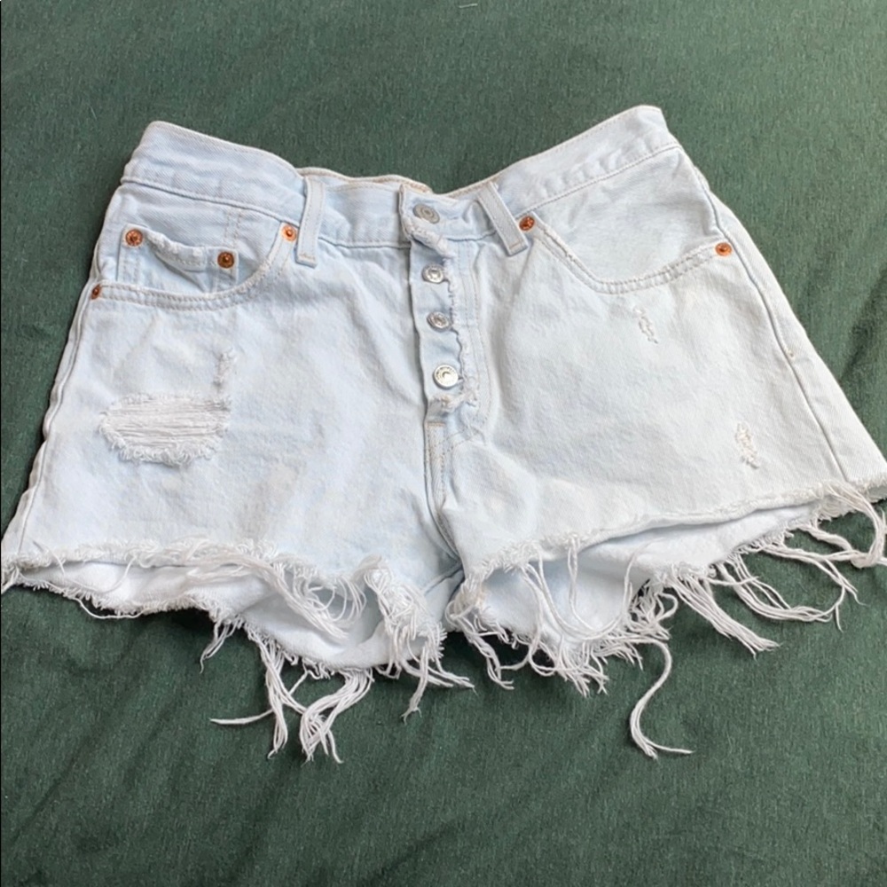 Levi’s high waisted cut off jeans